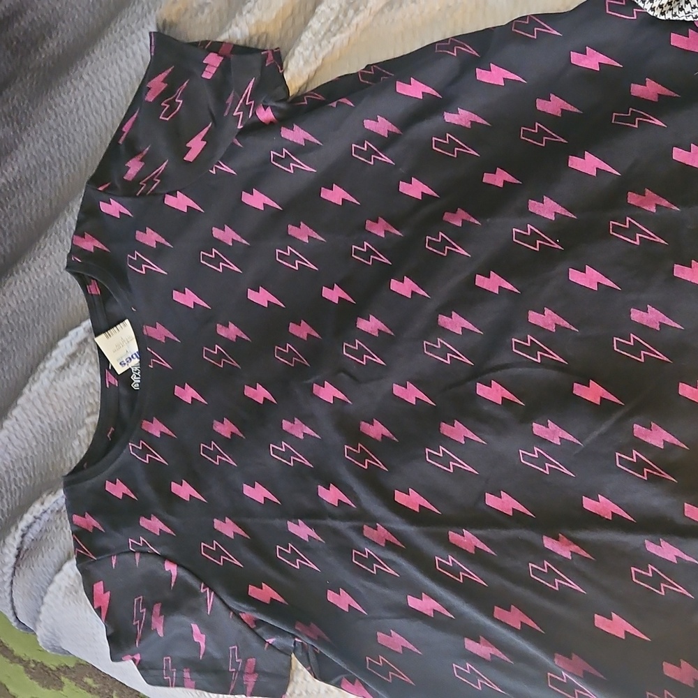 AC/DC Black Shirt with Pink Highlights